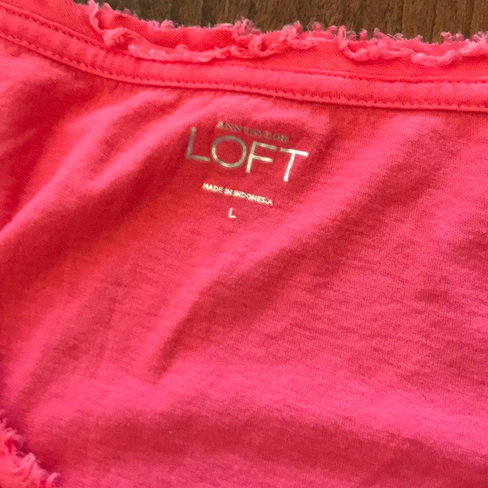 ⭐️ 3/$15: Loft Ruffle Neck Shirt - Picture 3 of 4